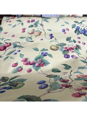 Waverly Wallpaper  5502450 2 Double rolls Same Run Vintage Unused Fruit Berries